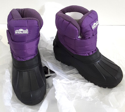 Polar Snow Boots Kids Purple Size 5
