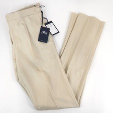 Rota Pantaloni Di Sartoria Virgin Wool Trousers In Beige - Mens Size It 49