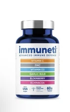 Immuneti  Advanced Immune Defense 6-In-1 Supports Overall Health 60ct EXP 12/26