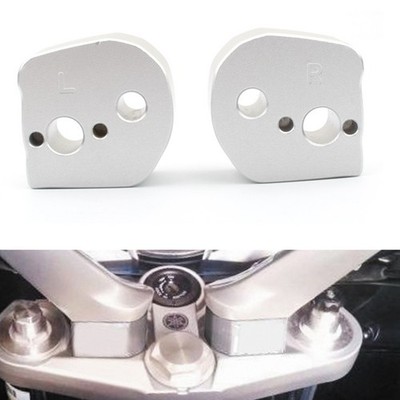 Chrome Handlebar Riser Mounting Clamp Adapter Set For Yamaha FJR1300 2006-2024