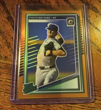 2025 Donruss Optic Orange Rated Prospect Card of Thatcher Hurd - New York /199
