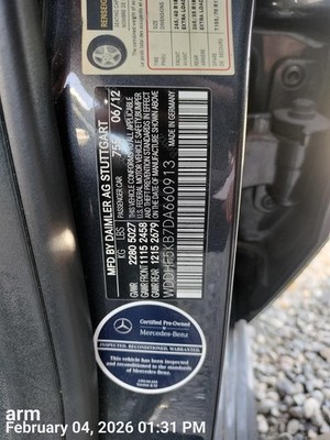 ANTENNA OEM 2013 MERCEDES-BENZ E350 1YR WRNTY 212 820 17 75