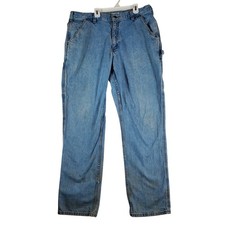 Carhartt BD4941 M Mens Light Wash Loose Fit Denim Work Pants 36x34