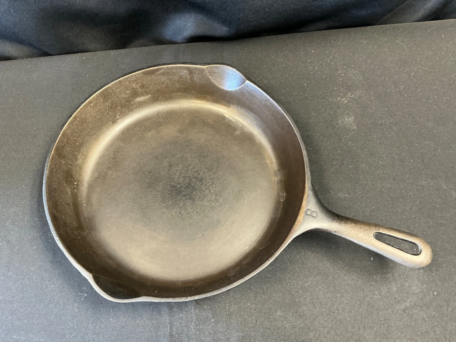 Vintage Cast Iron Skillet with a A on Handle Possibly Griswold