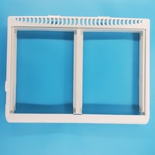 Frigidaire Refrigerator Drawer Cover 240364793 w/ Glass 240350608 OEM Used