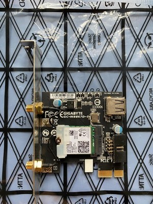 GIGABYTE GC-WB867D-I WLAN (2,4/5GHz) + Bluetooth 4.0 PCIe Karte | inkl. Antenne