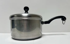 FARBERWARE Aluminum Clad Stainless Steel 2 Quart Sauce Pan with Lid.