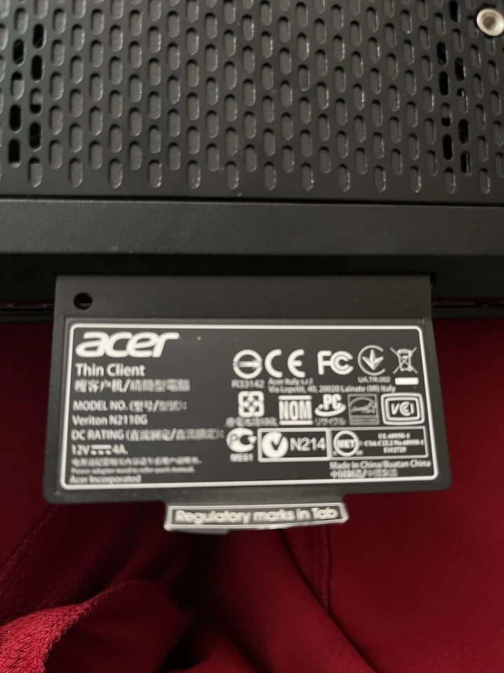 Acer Veriton N2110G Thin Client | DDR3 SDRAM Technology | AC 120/230 V UNTESTED - Image 3 of 4