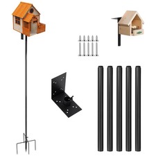 Bird Feeder Pole Stand 77In,Heavy Duty Adjustable Bird House Stand Pole, Bird...