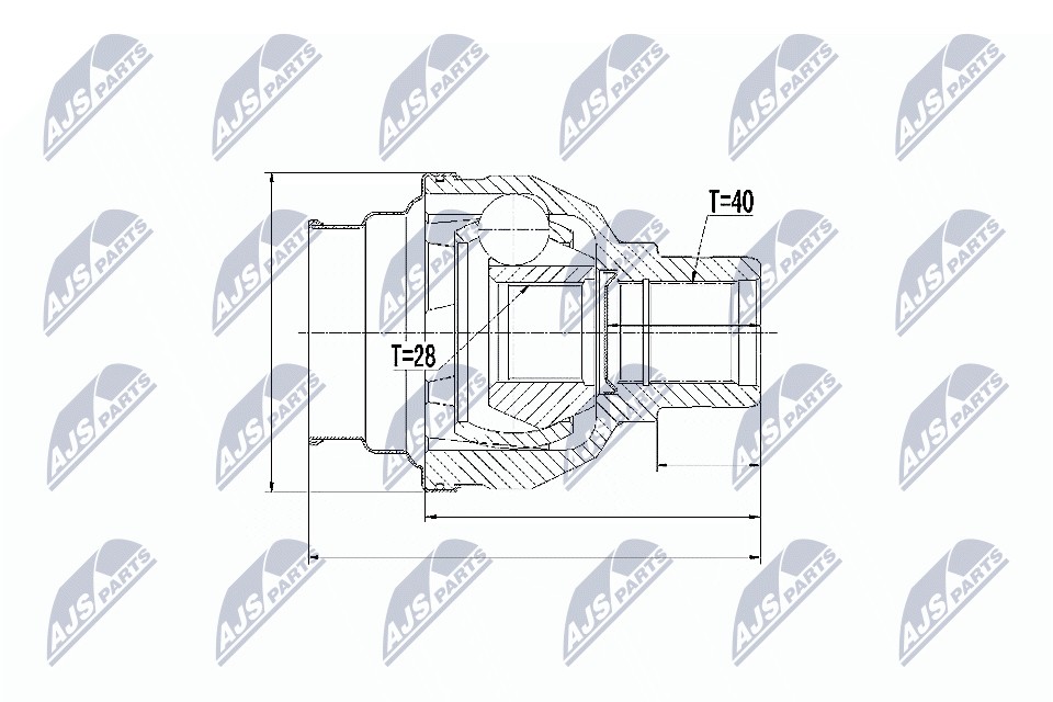 Inner Cv Joint For Vw Golf 1.4Tsi 07-09 Tiguan 1.4Tsi 2.0Tdi 07- - Image 4