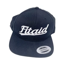 Fitaid The Classics Yupoong Snapback Hat New with Sticker Black