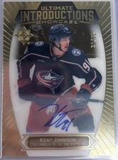 2022-23 Ultimate Introductions Showcase Kent Johnson Autograph 31/35 #UI-95 A