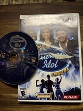 Nintendo Wii Karaoke Revolution American Idol Encore Video Game CIB Tested