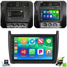9" Autoradio Für VW Polo 6R 6C 2009-2017 Android 16 Carplay GPS Navi 2+16GB KAM+