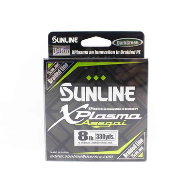 Sunline P.E Linie Asegai Xplasma 330yds P.E 0.8 8lb Dark Green (6872)