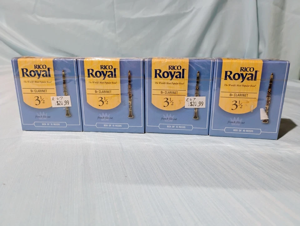 7 cajas de cañas de clarinete Rico/Royal nuevas 70 cañas en total - fuerza 2 y 3,5 Foto 4 de 4