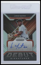 2022 Panini Prizm #DS-JM Jorge Mateo Debut Signatures Silver Prizm