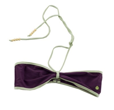 Nomis Biel Bandeau Bikini Top Women's Medium Blackberry Cordial Purple Green