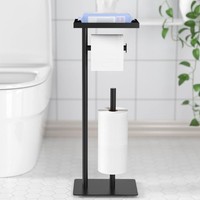 Toilettenpapierhalter Freistehend Mit Ablagefach Und 4 Rollen Platz Sparen