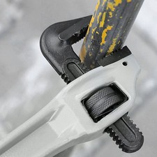 Adjustable Offset Pipe Wrench Heavy Duty Aluminum Alloy Plumbing Wrench With Cr-