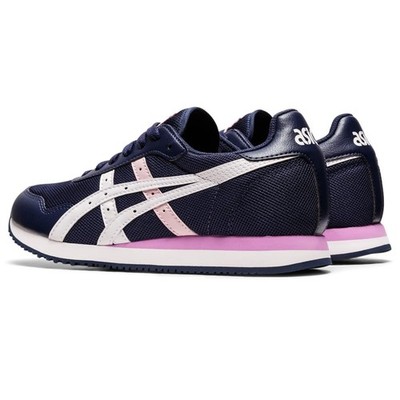 ASICS Women's TIGER RUNNER Sportstyle Shoes Size 9.5 US PEACOAT/WHITE