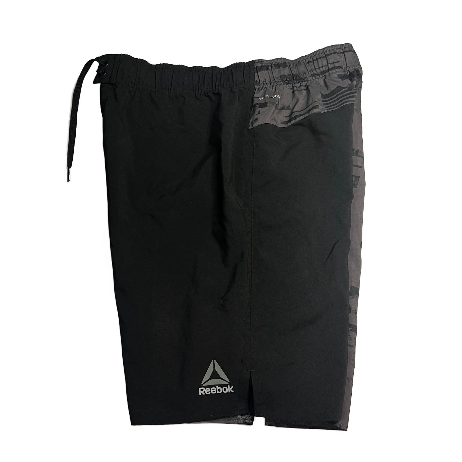 Reebok 95/17 Black Men's Elastic Waist Tie  Board Shorts Size Large thumbnail 3