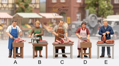 1:64 1:87 Butcher Miniature Cutting Meat for Farming & Market Diorama