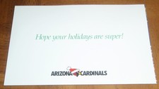 1995 ARIZONA CARDINALS CHRISTMAS CARD WITH TEAM PICTURE -AND IDENTIFYING DIAGRAM