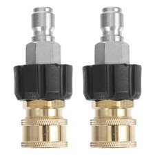  2 Sets Pressure Washer Quick Connect Fittings Power Hose Adapter