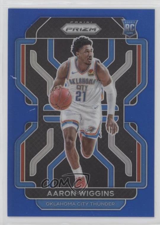 2021-22 Panini Prizm Blue Prizm 90/199 Aaron Wiggins #286 Rookie RC