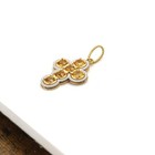 Intense Sapphire Cross Vintage mat Finish Solid 18k Gold(#25) — photo 2