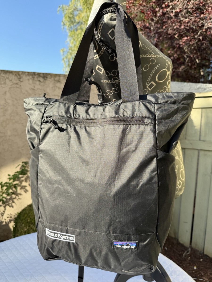 Patagonia Black Ultralight Tote Bag Pack 27L Convertible Backpack
