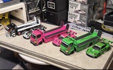 Mega Gear 164 Dinosaur H300 Custom Tow Flatbed Truck Green Pink Black Set Mega Gear 164 Dinosaur H300 Custom Tow Flatbed Truck Green Pink Black Set