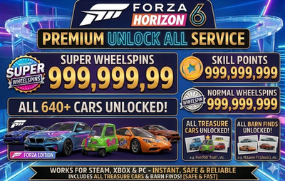 Forza Horizon 6 Unlimited Wheelspins 9.999.999 XBOX & PC STEAM