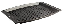 Lodge Pre-Seasoned Cast Iron Rectangle Grill 14.6" x 12.7" x 0.9", Black