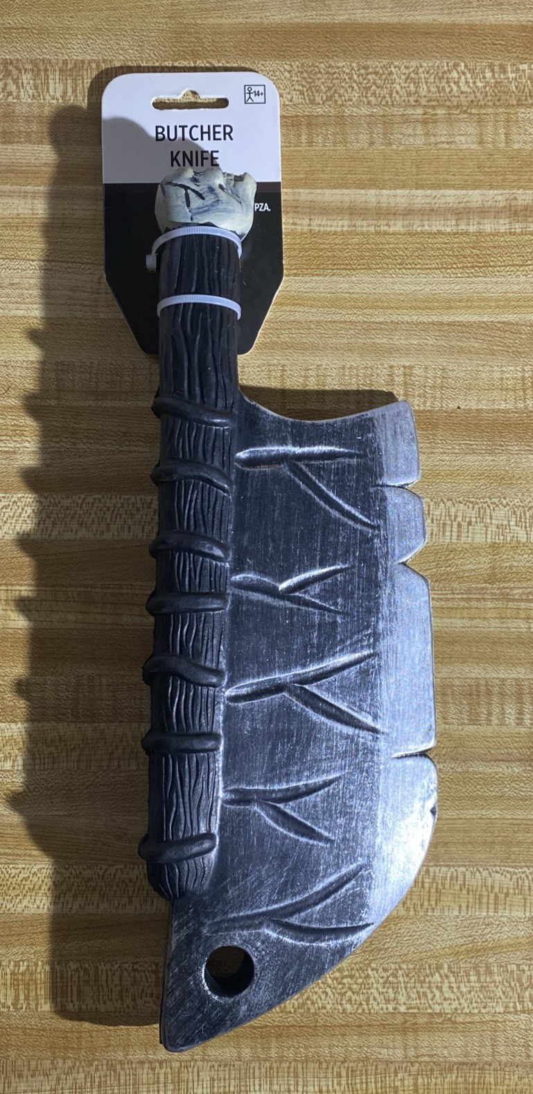 Butcher Foam Toy Meat Cleaver Knife Costume Prop Skull Tipped Handle KBW Global