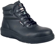 COFRA Leather Work Boots - NEW ASPHALT Treadless Footwear- Size 9,Black