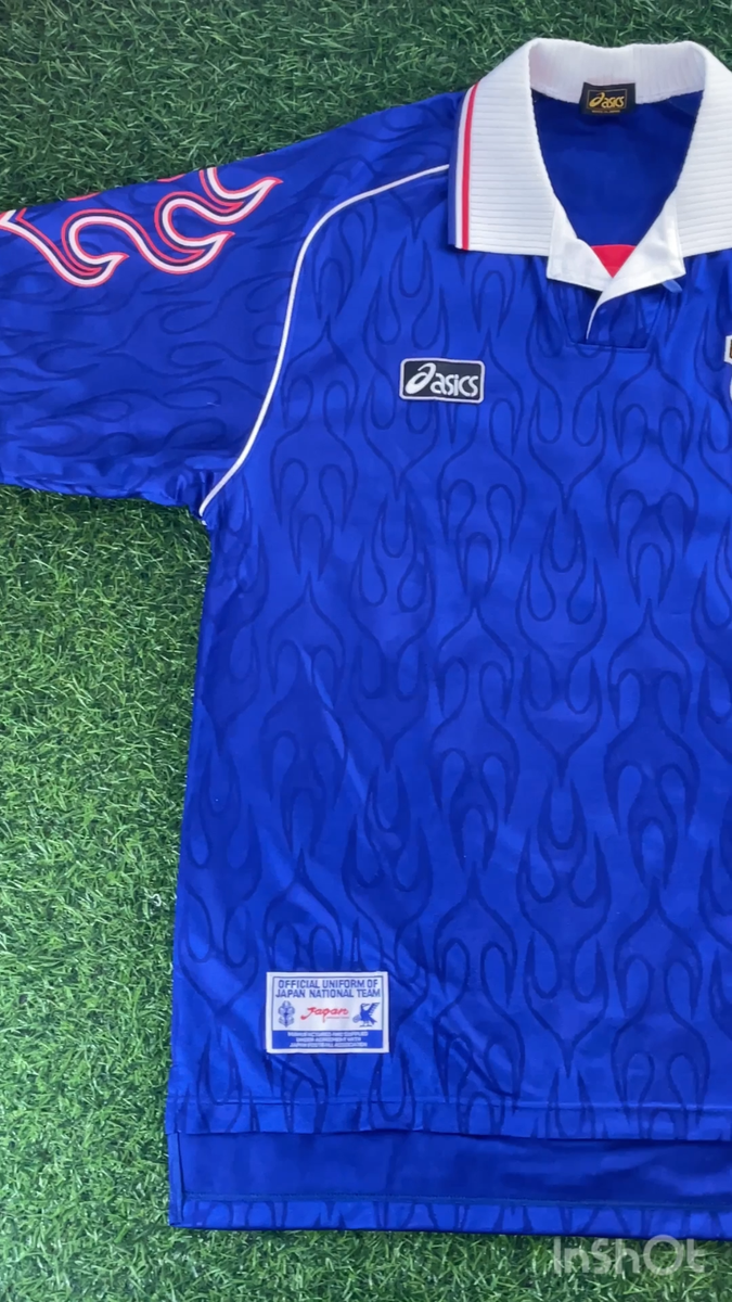 日本代表 1998 正規品 ユニフォーム Oサイズ ヴィンテージ レア Japan 1998 Official Jersey Shirt Kit - US L - Vintage, Rare, World