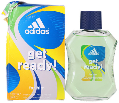 Get Ready! von Adidas für Herren After Shave Splash 3,4 Unzen Box beschädigt Neu