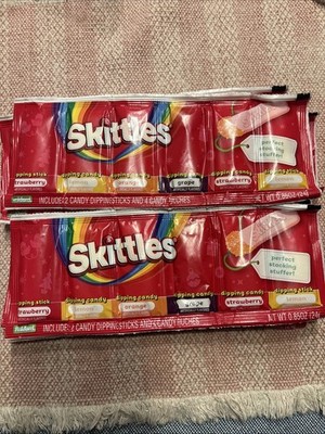 6X Skittles Dipping Candy 0.85oz Bags - Fun Dip - Christmas Holiday 2025