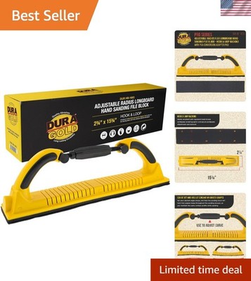 Pro Series Adjustable Radius Flex Longboard Sanding Block - Dust-Free Design