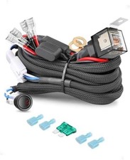 Wiring Harness Wiring Harness Kit with Rock Switch for LED Light Bar LED 2 Lead