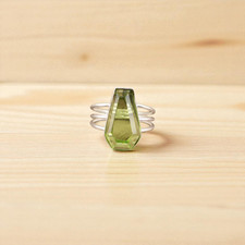Peridot Gemstone 925 Sterling Silver Handmade Jewelry Ring Gift For Anniversary