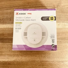 Kidde Smoke & Carbon Monoxide Voice Alarm Self Testing Photoelectric 900-CUDR-V