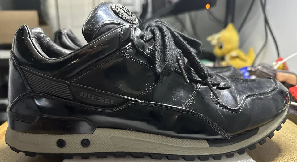 Zapatillas deportivas Diesel Speed para hombre talla 10,5 negras metálicas brillantes Foto 2 de 4