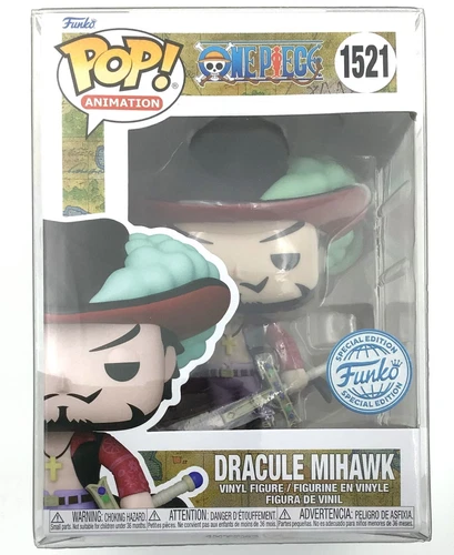Funko Pop! One Piece Dracule Mihawk #1521 Special Edition with POP Protector