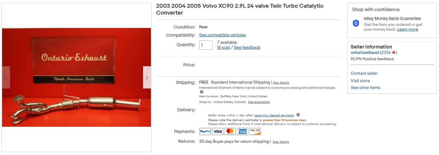 2005 Volvo XC90 T6 AWD 2.9 Liter Twin-Turbo DOHC 24-Valve Inline 6 Cylinder Engine Photo