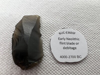 Early Neolithic Flint Debitage/blade. (4000-2700). Recorded Find. (z16)