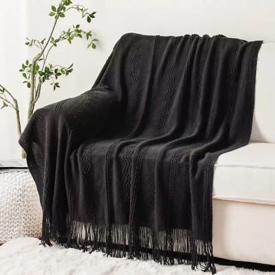 Neu Luxus Weihnachten Plaid Überwurf Decke für Bett Strick Überwürfe leichte Decke