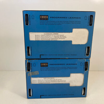 Cenco Programed Learner Basic Electricity And Alternating Current No. 58302-1/2